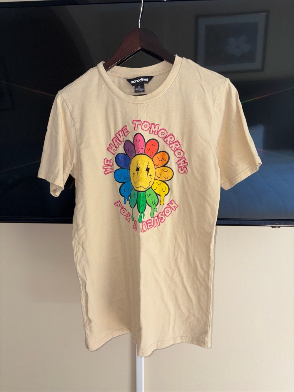 Paragons tee t shirt 3d graphic flower we have tomorrow for a reason Small
